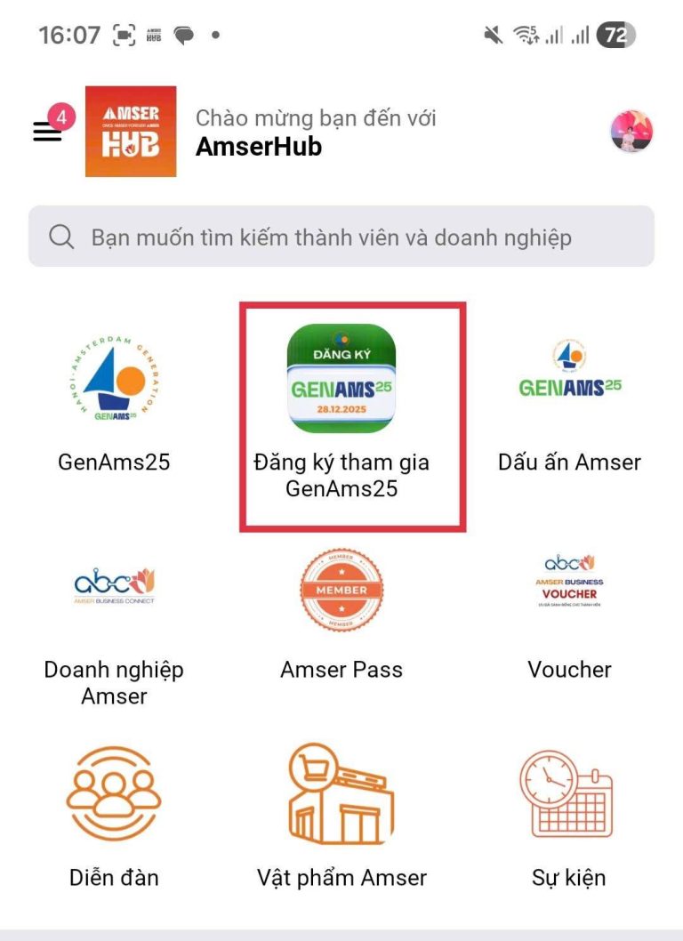 HƯỚNG DẪN CÁCH THỨC ĐĂNG KÍ & ĐÓNG GÓP SỰ KIỆN GENAMS25 THÔNG QUA AMSER HUB