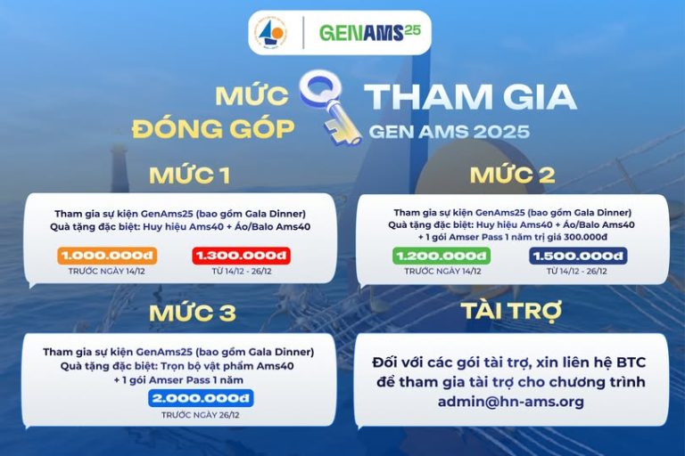 GENAMS 2025: ĐĂNG KÝ SỚM, GẮN KẾT SÂU!